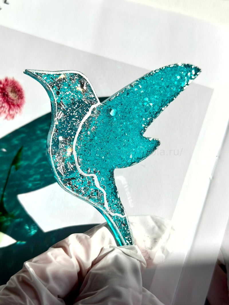 MC41 Silicone mold for Christmas decorations in the shape of "Hummingbird" – image 4