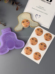 S13 Cabochons face set 6 pieces 20 mm – image 2