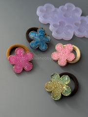 B51 Silicone mold for brooches in the shape of Flowers – image 3