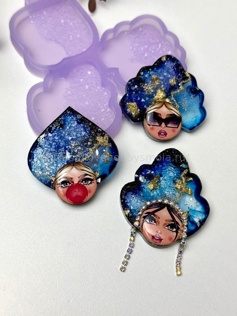 B43 mold for epoxy resin in the form of kokoshniki 3 pcs. – image 2