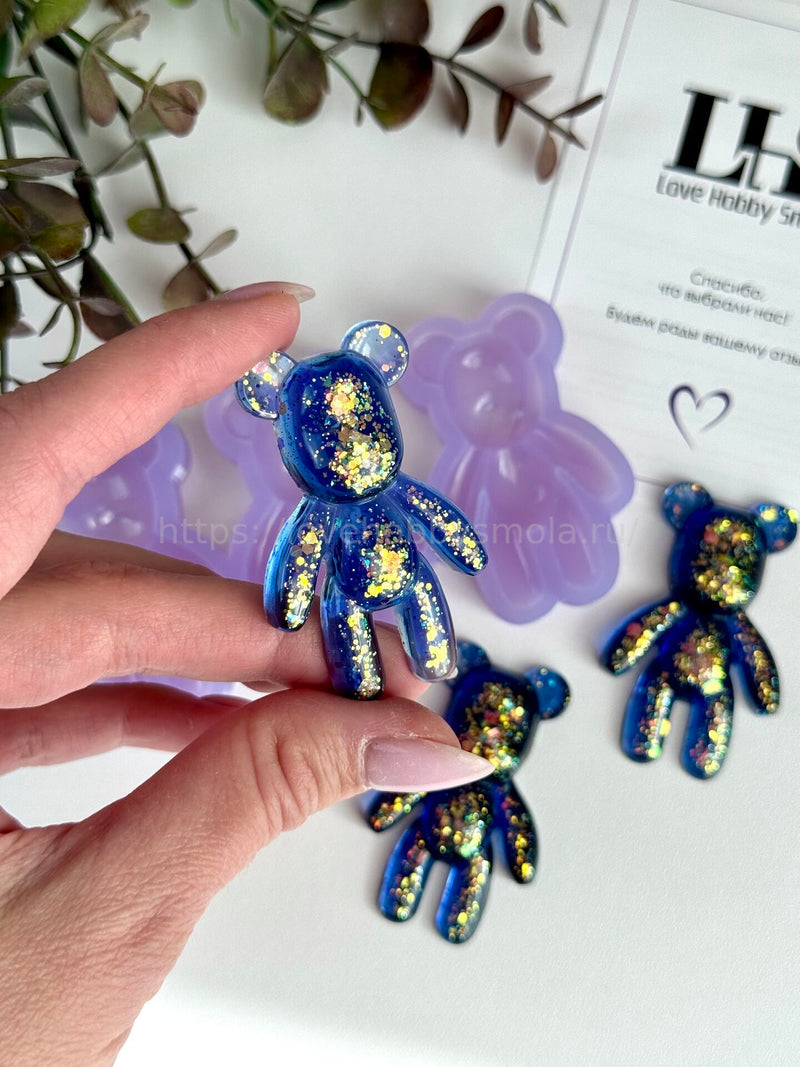 F17 Silicone mold in the shape of a Bear 3pcs – image 4