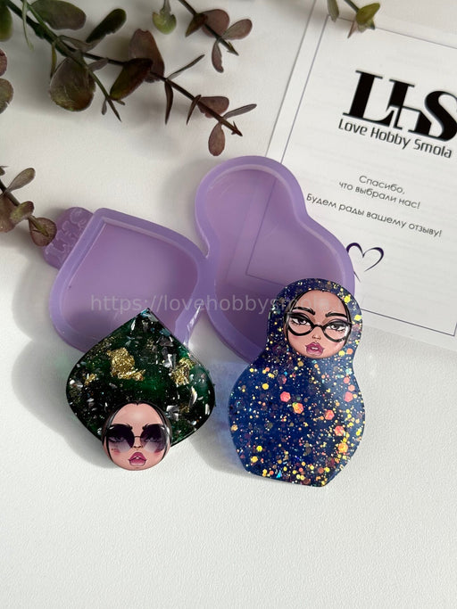 B24 mold in the form of "Matryoshka and glossy kokoshnik" – image 2