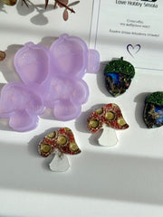 B45 Mold for resin in the form of Acorn and fly agaric mushroom – image 5