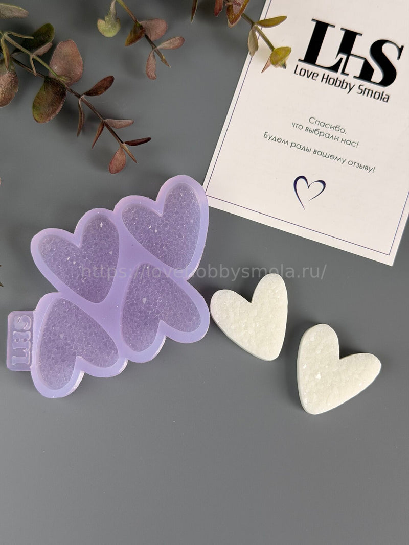 B71 Mold for keychains and brooches Tilda Heart set 4 pcs – image 3