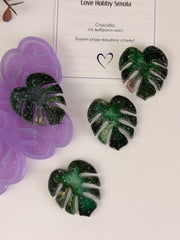 B69 Mold for keychains and brooches Monstera leaves 4 pcs – image 2