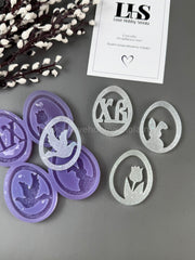X06 Silicone Mold in the shape of an Easter tag – image 3