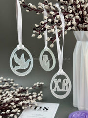 X06 Silicone Mold in the shape of an Easter tag – image 1