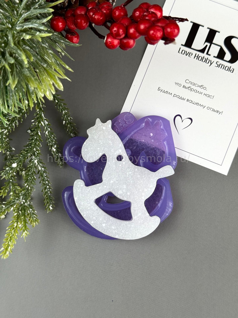 HN-09 Silicone mold in the shape of a Horse New Year's toy – image 2