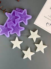 B83 Mold for keychains, brooches and jewelry Stars 4 pcs – image 3