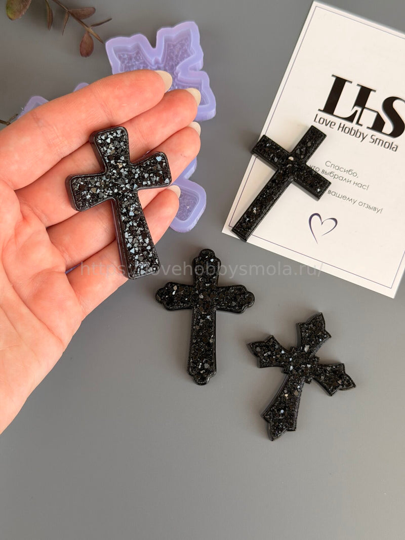 B86 Mold for keychains, brooches and Crosses jewelry – image 2