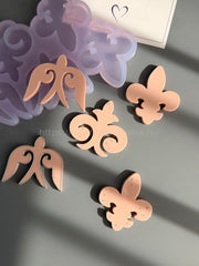 B90 Mold for keychains, brooches and jewelry Ornament 6 pcs – image 3
