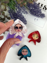 B54 Silicone mold for resin in the shape of a Girl in a headscarf – image 3
