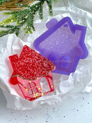 HN-18 Silicone mold for resin in the shape of a New Year's House – image 5