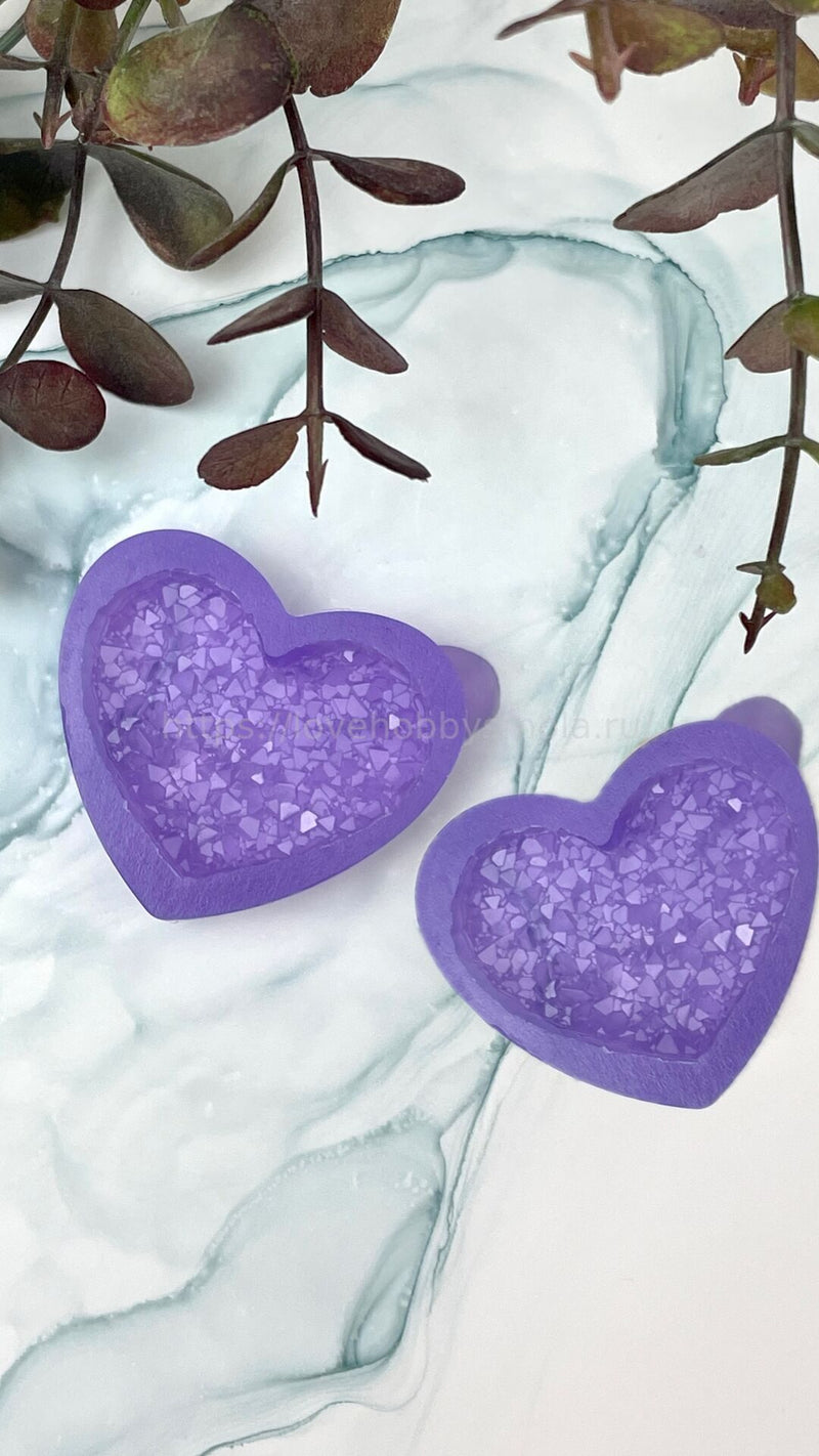 B0101 Mold for epoxy resin Small heart set of 2 pcs. – image 2
