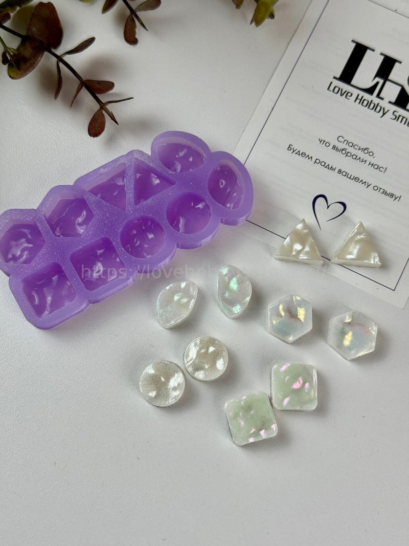 AC29 Mold for earrings and jewelry made of epoxy resin Studs – image 3