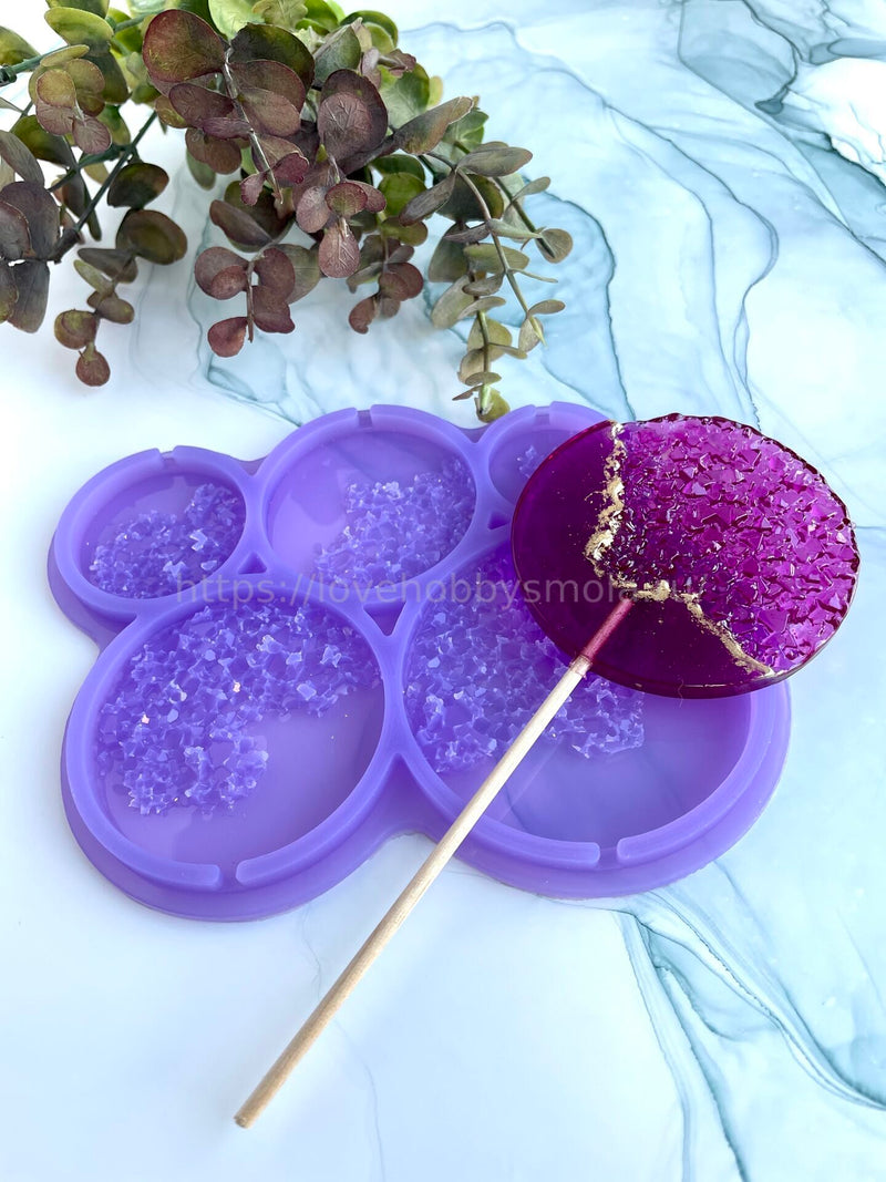 F08 confectionery mold for isomalt and candies in the shape of Circles – image 3