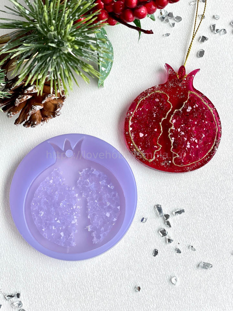 HN-11 Silicone mold in the form of Pomegranate Christmas tree toy – image 4