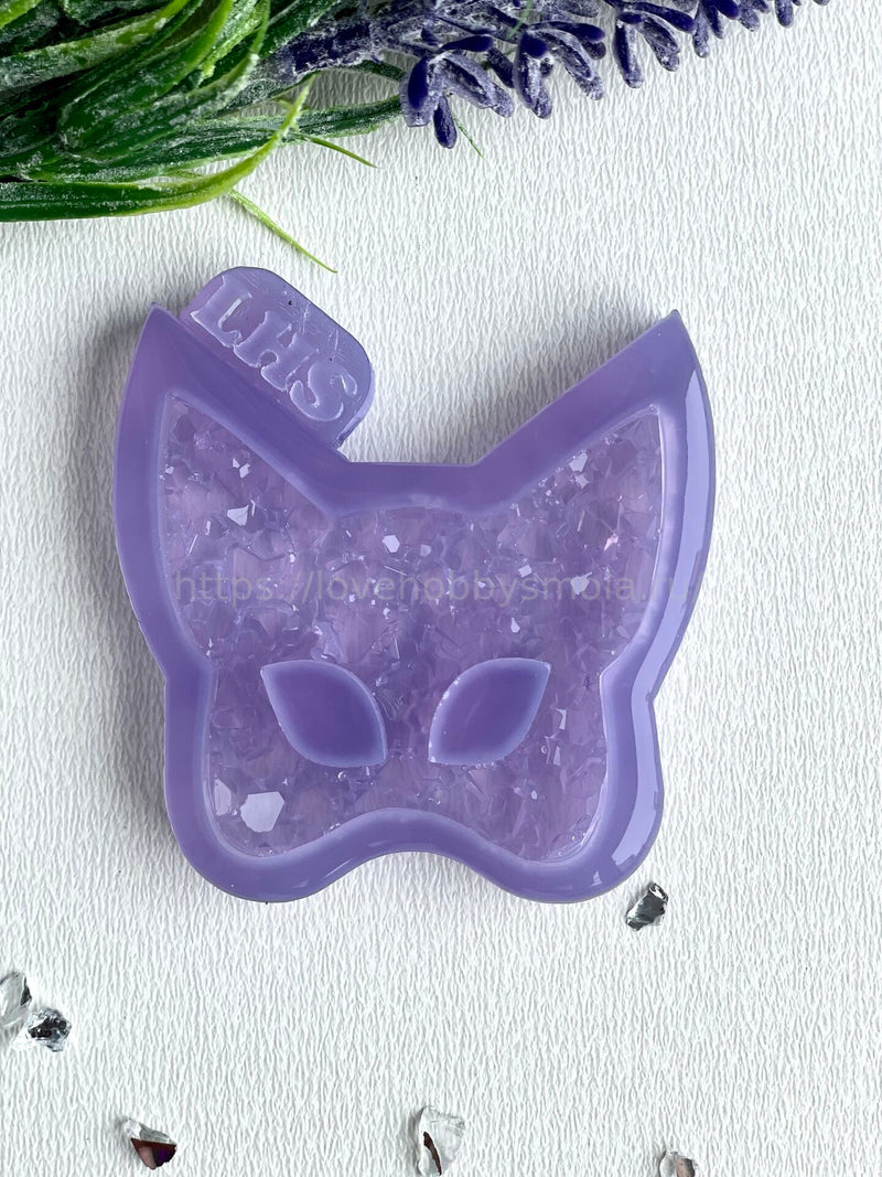 HN-27 mold for brooches and jewelry in the shape of a Cat mask – image 1