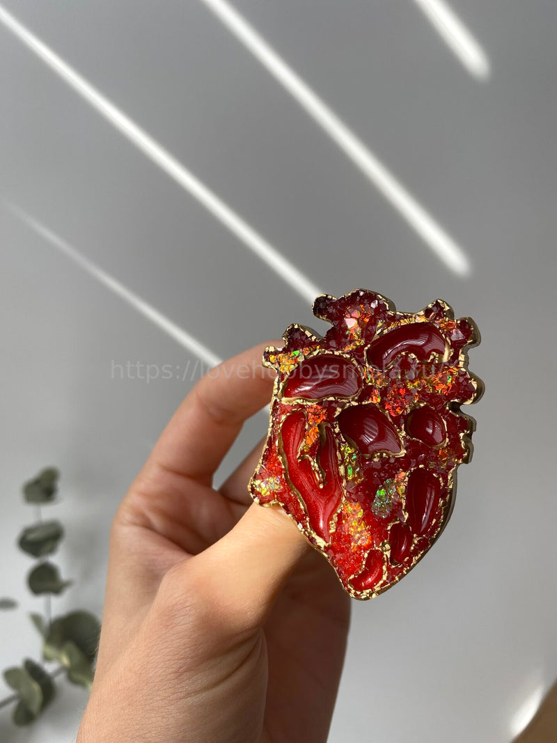 B42 Silicone mold in the shape of an anatomical heart – image 2