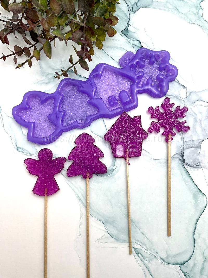 F09 confectionery mold in the form of New Year's mix for candies – image 5