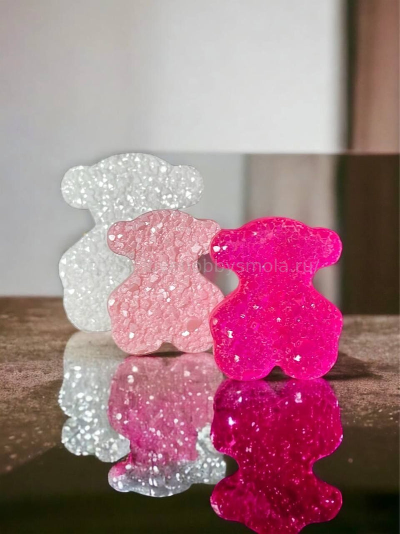 B32 Silicone mold for earrings and jewelry in the shape of a Bear – image 2