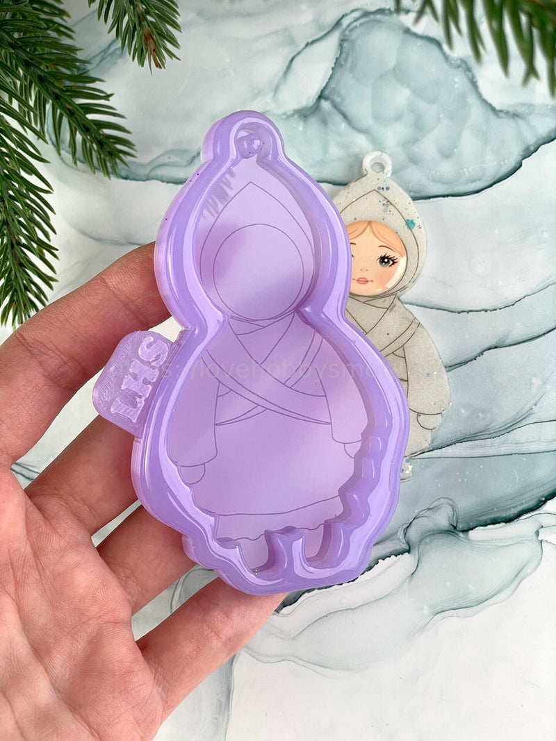 MC51 silicone mold in the form of a figurine - Baby in a scarf – image 4