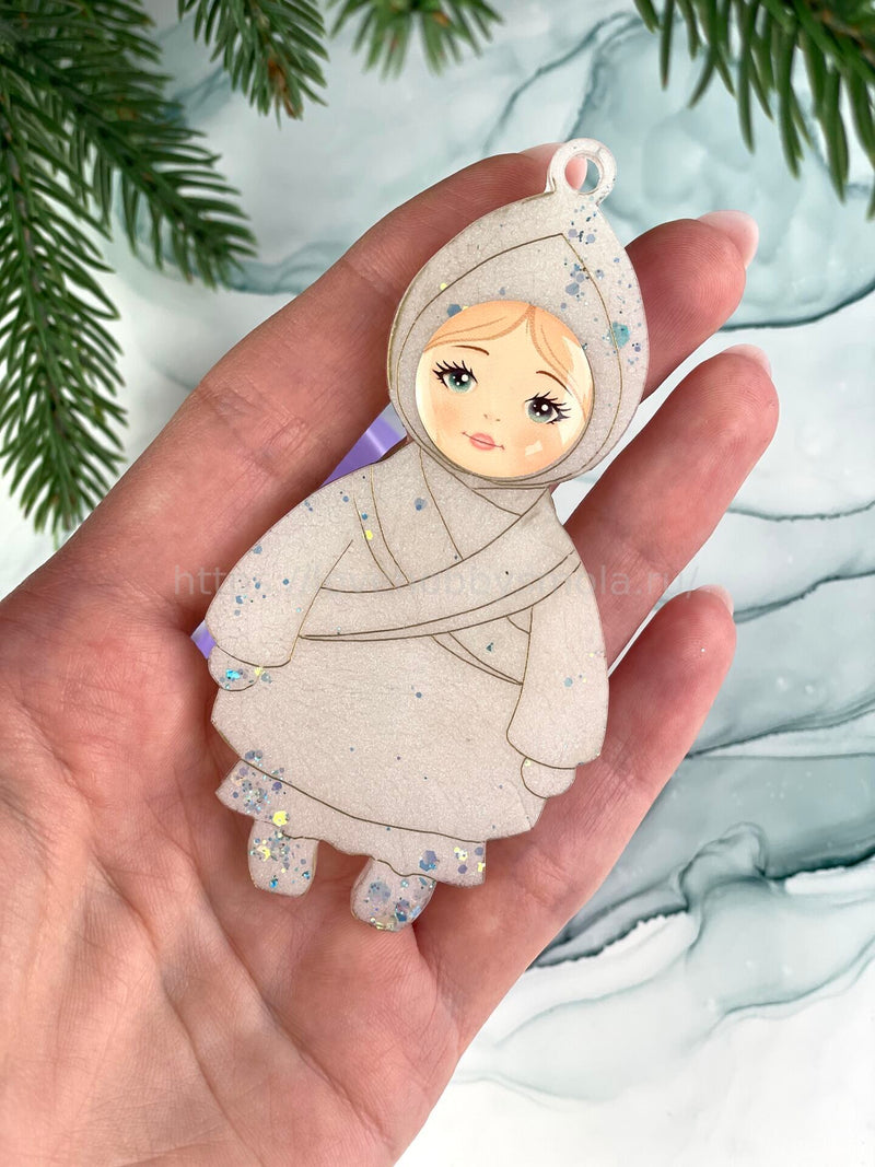 MC51 silicone mold in the form of a figurine - Baby in a scarf – image 3