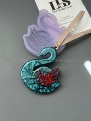 MC84 Mold Christmas tree toy Swan – image 3