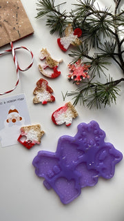 HN-22 Silicone mold for resin in the shape of Christmas tree decorations – image 2