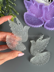 MC85 New Year's mold for epoxy resin Doves – image 4