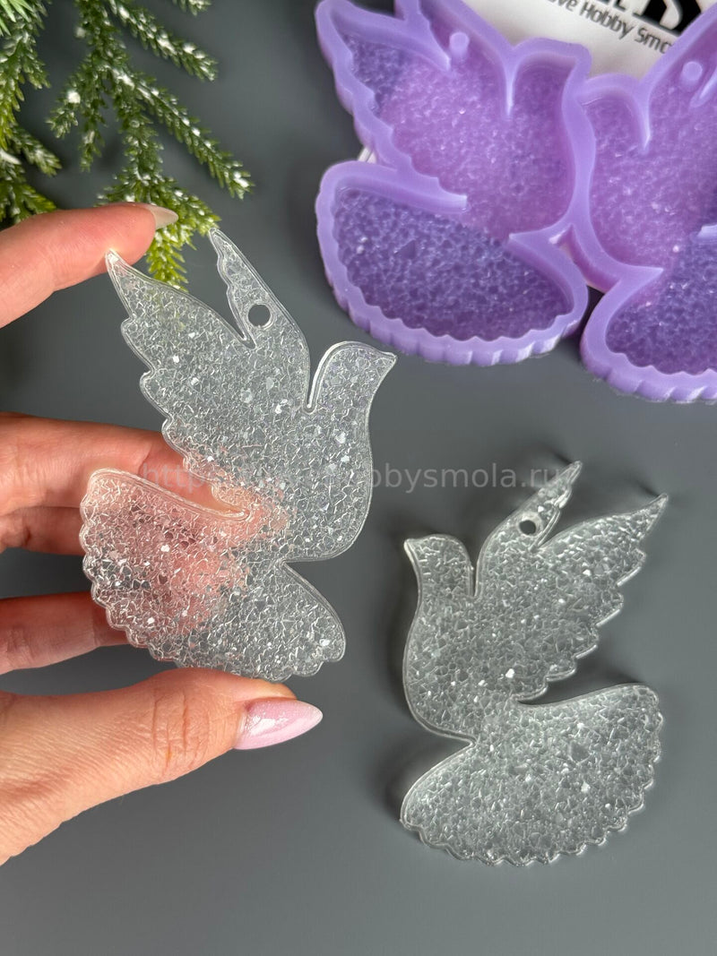 MC85 New Year's mold for epoxy resin Doves – image 4
