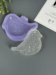 HN-10 Silicone mold in the shape of a Bullfinch Christmas tree toy – image 2
