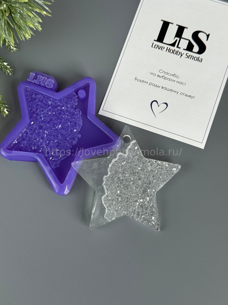HN-04 Silicone mold in the shape of a Star Christmas tree toy – image 4
