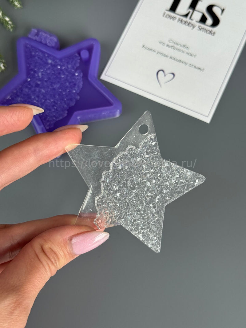 HN-04 Silicone mold in the shape of a Star Christmas tree toy – image 3