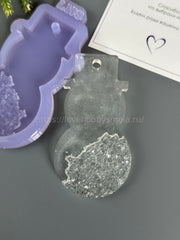 HN-06 Silicone mold in the shape of a Snowman Christmas tree toy – image 4