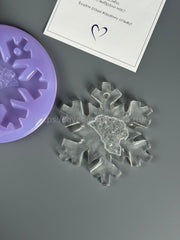 HN-05 Silicone mold in the shape of a Snowflake New Year's toy – image 3