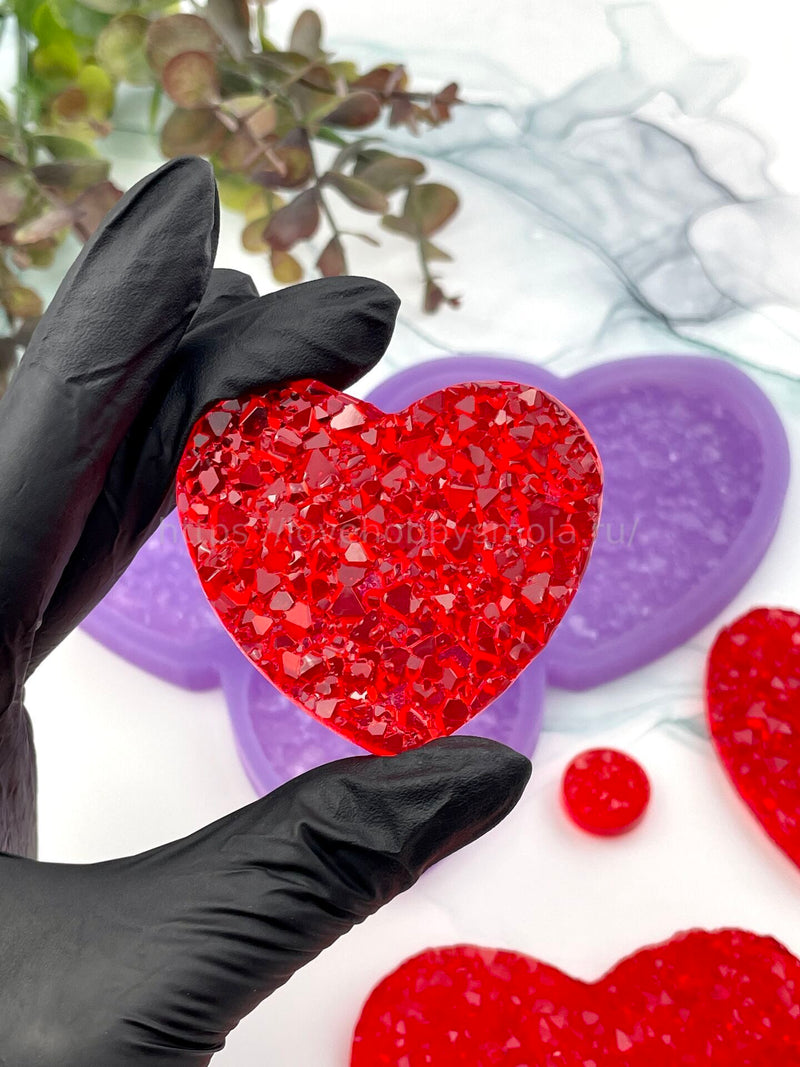 F10 confectionery mold for chocolate and heart-shaped candies – image 1