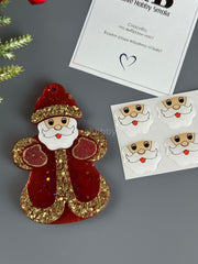 S11 Cabochons face of Santa Claus set 6 pcs – image 2