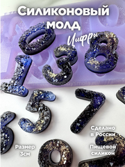 AC22 confectionery mold for chocolate and candies in the shape of numbers – image 1