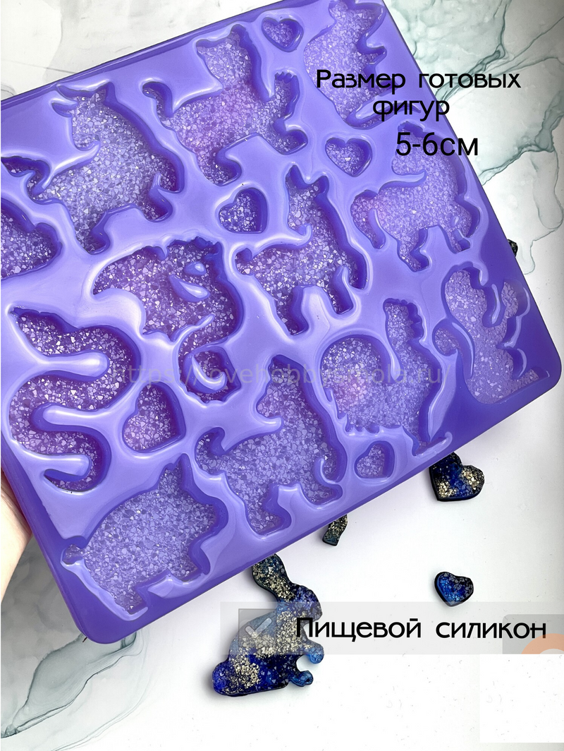 MCAC23 Silicone mold New Year's set in the form of 12 symbols of the year – image 1