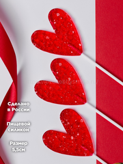 F04 Silicone mold in the shape of three hearts for candies – image 2