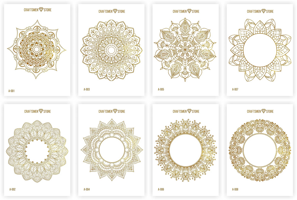 Fine stickers Mandala Collection, 8pcs./pack