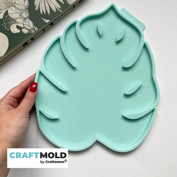 Model No. 352, Silicone mold tray "Monstera Large Size", 30*25cm