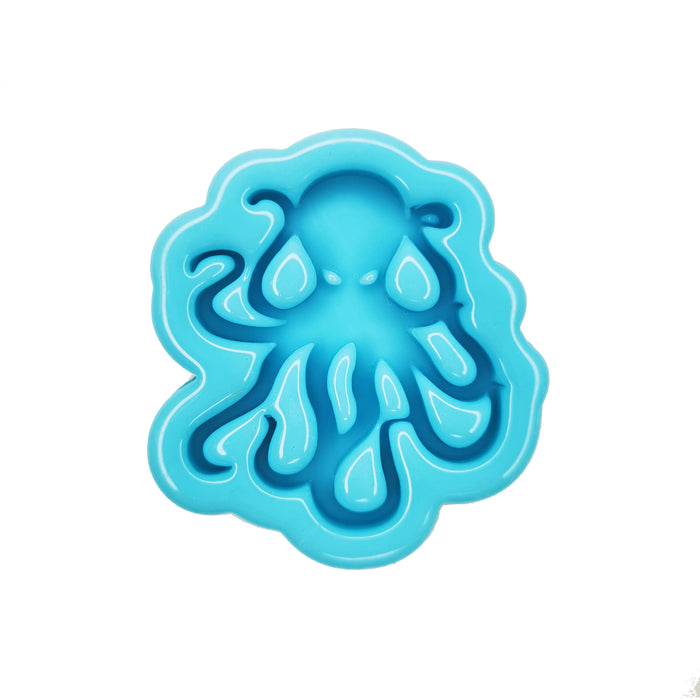 Model No.126 Silicone mold brooch "Octopus", 55*50mm