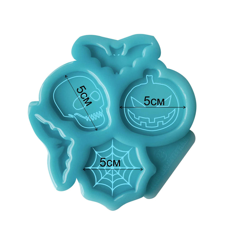 Model No. 224 Silicone Mold Set for Brooch/Keyring Halloween 3in1