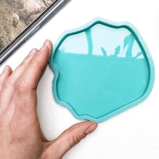 Model No. 3, Silicone geode mold for cup holders