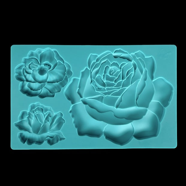 Sculptural 3D mold Roses No. D_01