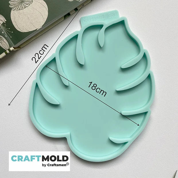 Model No. 353, Silicone mold tray "Monstera medium Size", 22*18cm