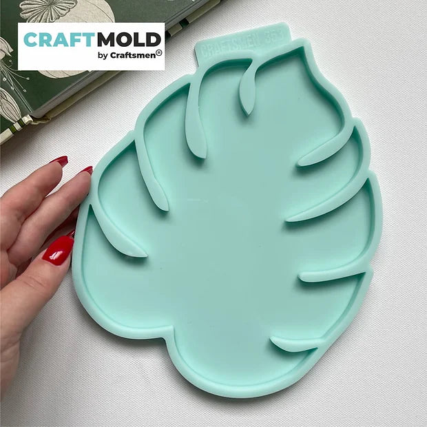 Model No. 353, Silicone mold tray "Monstera medium Size", 22*18cm