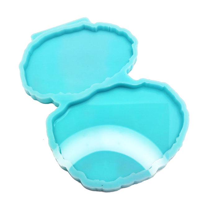 Model No. 44, Silicone mold cup holders GEODE pair, 11*8cm